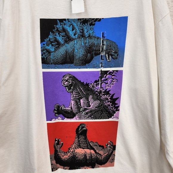 Godzilla Boxes Men's Long Sleeve Graphic T-Shirt - Picture 4 of 7